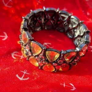 Lia Sophia Silver and Gold Women's Stretch Bracelet (J16)